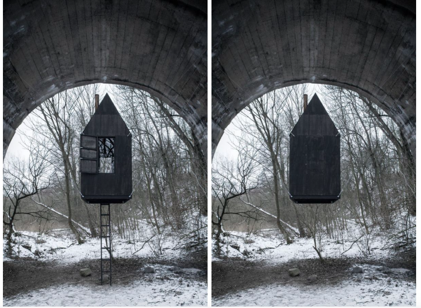 Beleborzongsz, ha meglátod ezt a sejtelmesen lebegő miniházat!