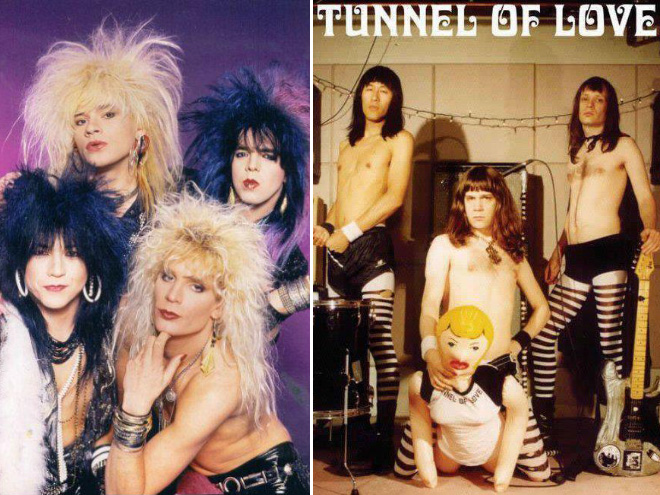 Szegecses bőr alsó és kereszt fülbevaló - van cikibb dolog, mint a glam rock?