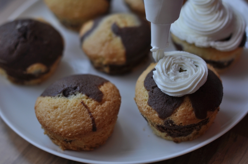 Duna hullám cupcake 