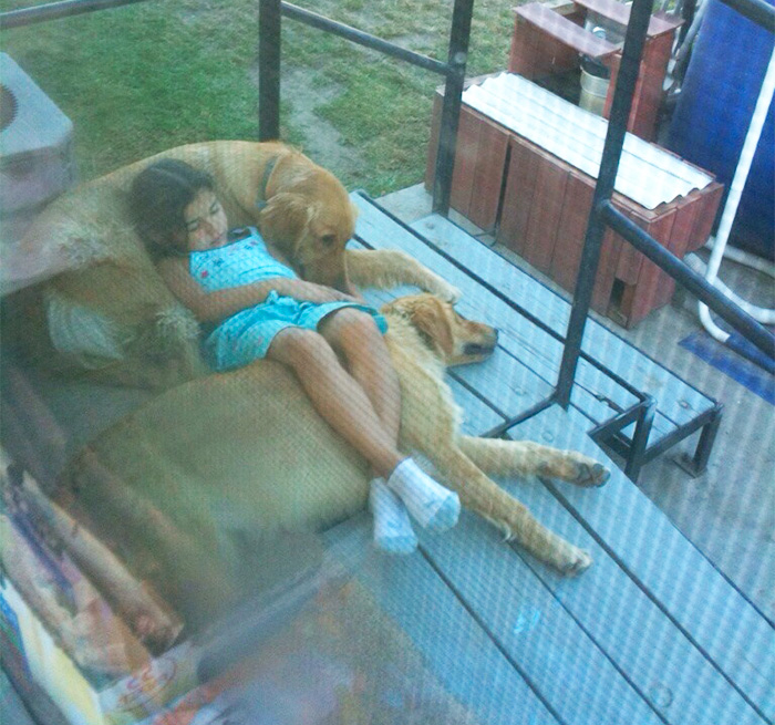 10 fotó, ami bebizonyítja, hogy a kutyák és a gyerekek a legjobb hálótársak