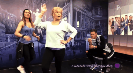 A 60 éves Ábrahám Edit tornadresszben is elképesztően néz ki