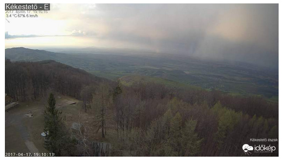 A Kékestető sípálya északi webkamerája