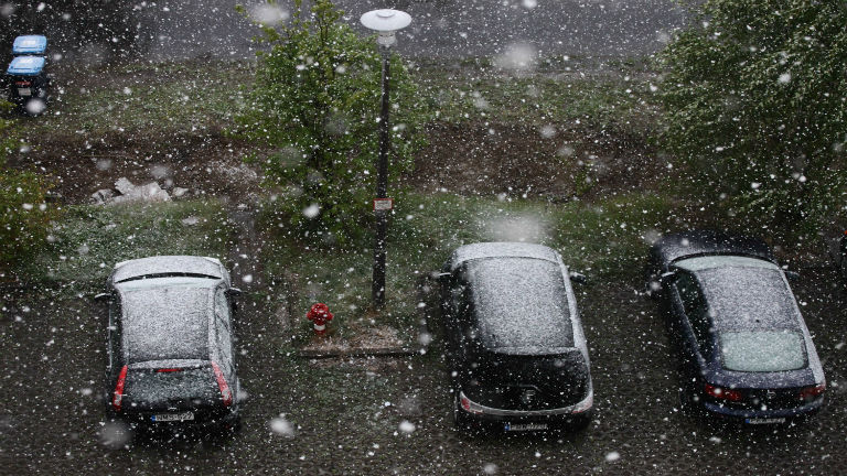 Áprilisban is ritkán látunk hóesést Áprilisban is ritkán látunk hóesést