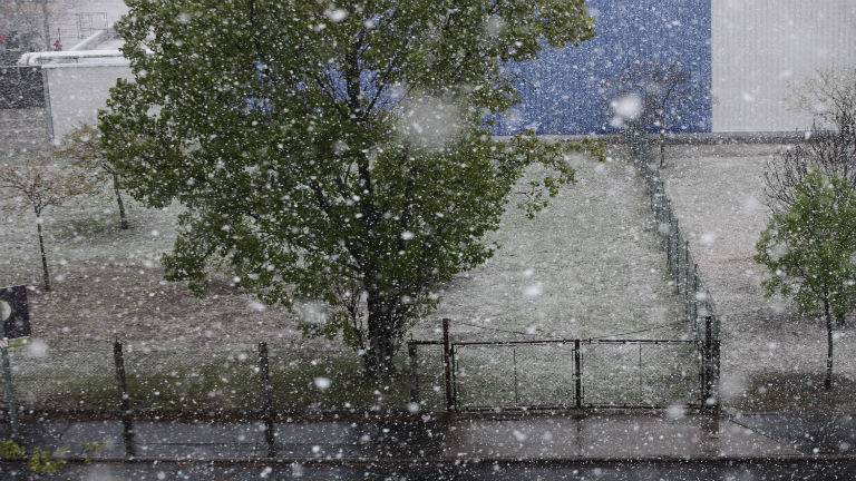 Áprilisban is ritkán látunk hóesést