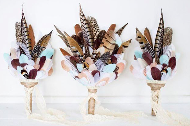 5 csodaszép esküvői csokor, ami nem virágból készült