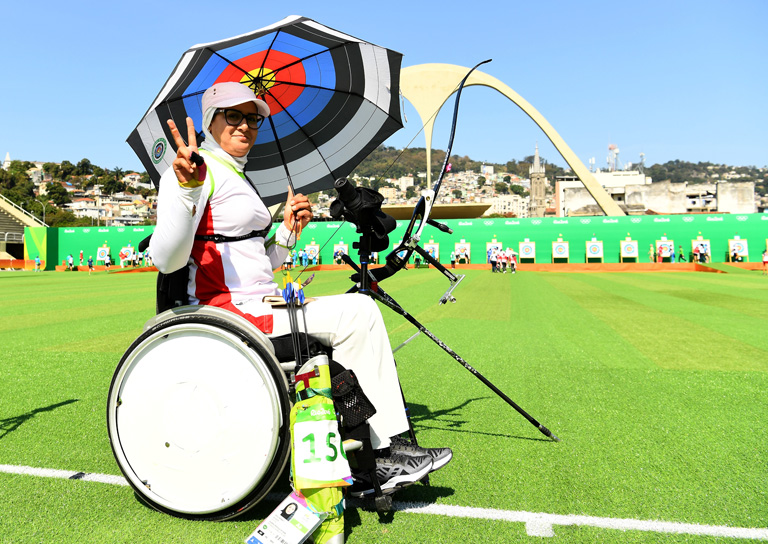Zahra Nemati a 2016-os riói olimpián (Fotó: Getty Images)