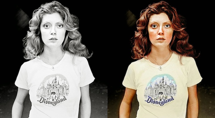 Kiszínezték Audrey Hepburn és Susan Sarandon ikonikus fekete-fehér fotóit