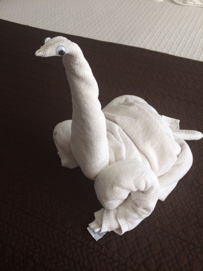 Zseniális törölközőszobrokat alkot egy hotel takarítónője Zseniális törölközőszobrokat alkot egy hotel takarítónője