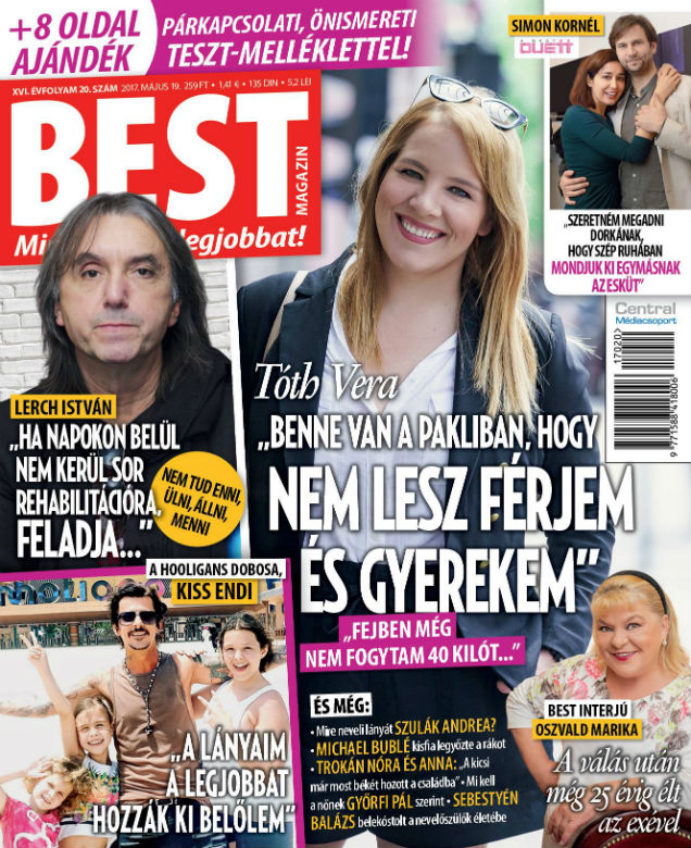 Tóth Vera: nem lesz férjem és gyerekem, ez benne van a pakliban Tóth Vera: nem lesz férjem és gyerekem, ez benne van a pakliban