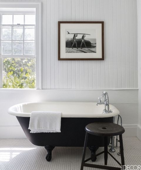 Káprázatos fekete-fehér fürdőszobák