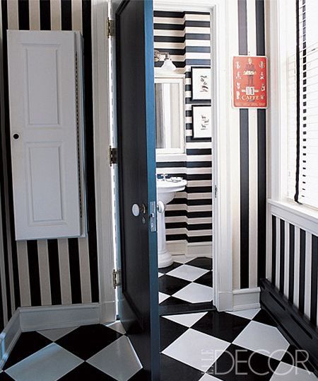 Káprázatos fekete-fehér fürdőszobák