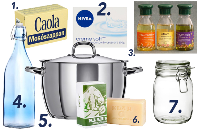 Hulladékcsökkentés házi tusfürdővel és házi mosogatógép porral