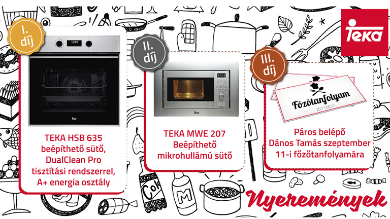 Szuper sütőt nyerhetsz most a TEKA receptversenyén! Szuper sütőt nyerhetsz most a TEKA receptversenyén!