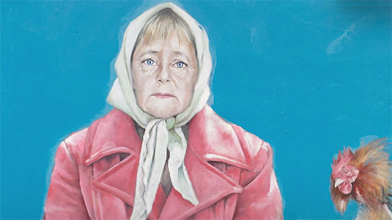 Angela Merkel Al Omari sorozatában (Fotó: CNN)