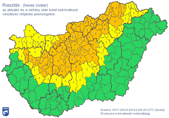 Itt a riasztás: ítéletidő leselkedik ránk Itt a riasztás: ítéletidő leselkedik ránk