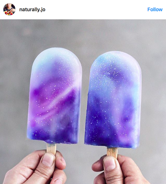 Csodaszép galaxis-jégkrém a nyár slágere