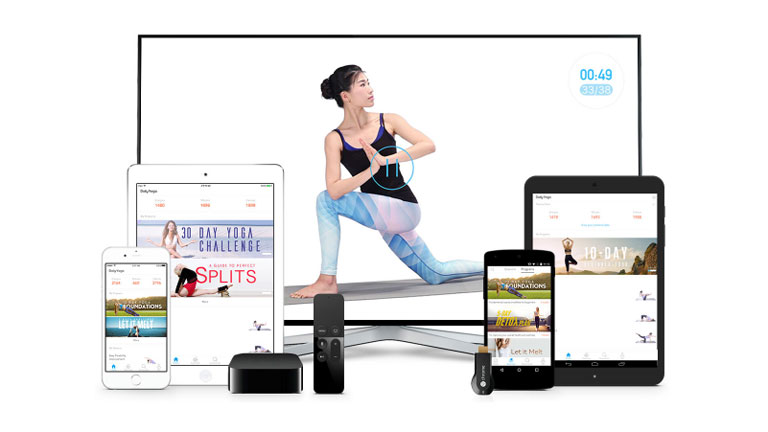 A Daily Yoga olyan, mintha személyi jógaedző lakna a telefonunkon vagy táblagépünkön (Fotó: www.dailyyoga.com)