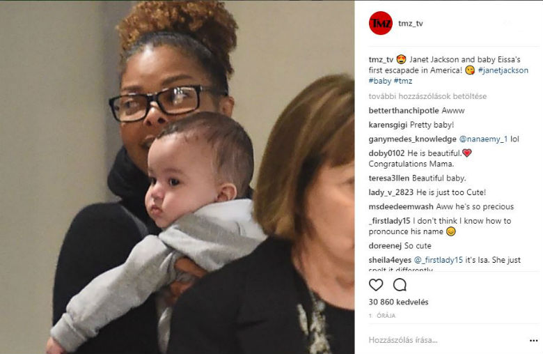 Nagyot nőtt Janet Jackson kisfia