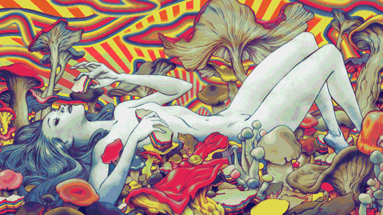 A pszilocibin egyik mentális hatása a kreatív képi fantázia javulása (Fotó: Tumblr)