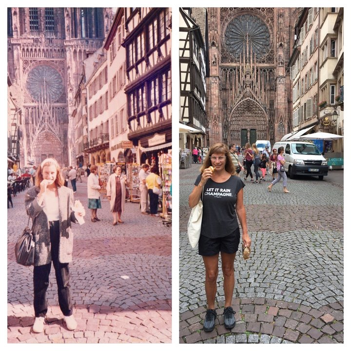 30 évvel később alkotta újra régi, cserediákként készített fotóit egy nő