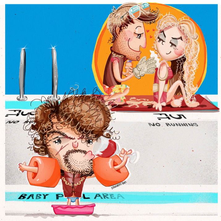 Cuki Trónok harcás rajzokkal lepte meg kislányát egy apuka