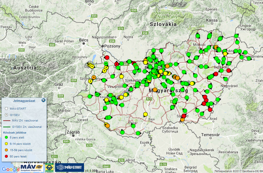 Forrás: vonatinfo.mav-start.hu/