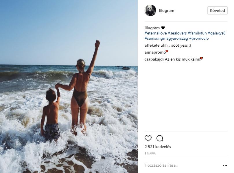 Lilu a családjával vakációzik