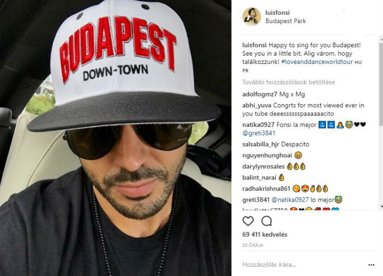 Nem erre számított a magyaroktól a Despacito énekese, Luis Fonsi