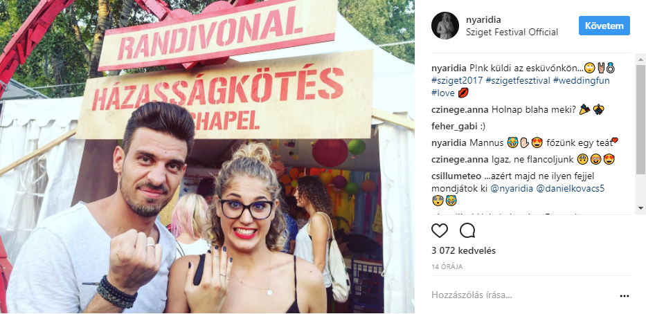 Igent mondott párjának Nyári Dia