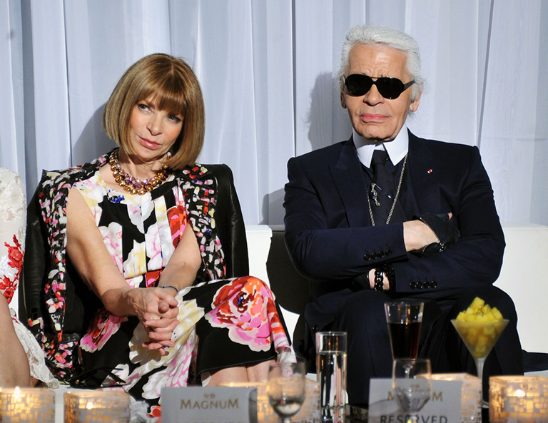 Anna Wintour és Karl Lagenfeld (Fotó: Getty Images)