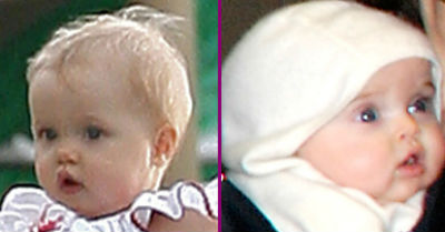 Shiloh és Vivienne Jolie-Pitt babakori fotóit könnyen össze lehet keverni