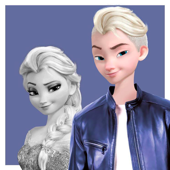 Így néznének ki a Disney szereplői, ha transzneműnek születnek