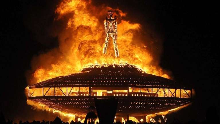 Burning Man (fotó: Andy Barron/Reno Gazette-Journal/AP Photo)