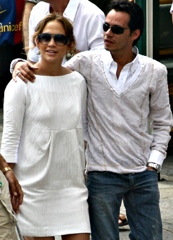 Jennifer Lopez és Marc Anthony  olaszországi nyaralásukon