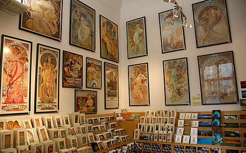 Shop a Mucha múzeumban 