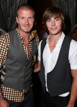 David Beckham és Zac Efron