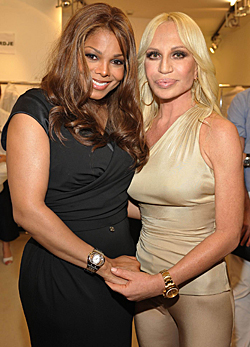 Janet Jackson és Donatella Versace