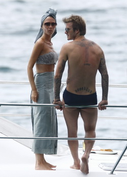 Victoria és David Beckham saját szigeten nyaralt