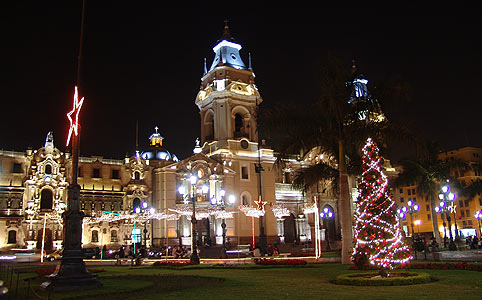 A Plaza Mayor karácsonyi díszben