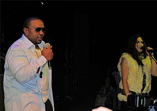 Timbaland és Michelle Branch a MINI partiján
