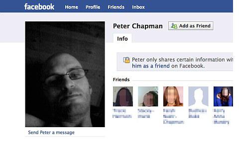 Peter Chapman facebook oldala