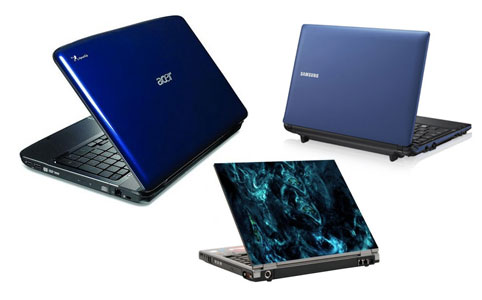 ACER AS5536G-642G25MN notebook, Samsung N150 (NP-N150-KA04HU) netbook, Blue Psycho laptop skin (Videogame-skins) 
