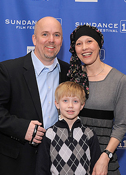 Bob, Cathy és kisfiuk a Sundance fesztiválon 