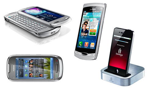 Sony Ericsson Xperia Pro, Nokia C7, Samsung Wave, Iomega Superhero