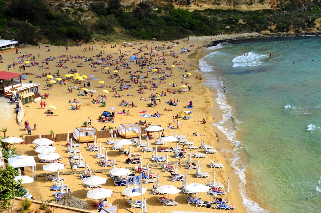 Golden bay beach, Málta