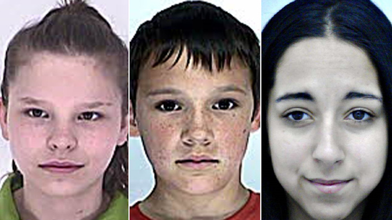 Eltűnt gyerekek (forrás: Police.hu)