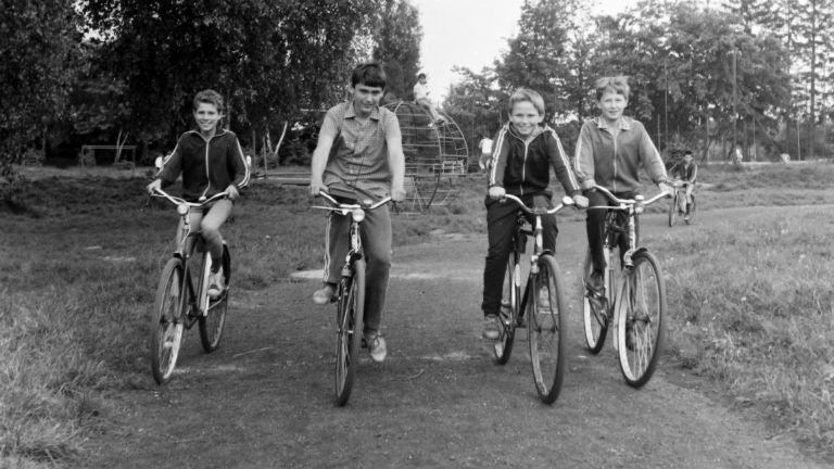 bicikli gyerek Fortepan