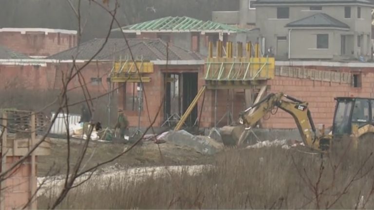 Munkagépek Ürömön (forrás: TV2)