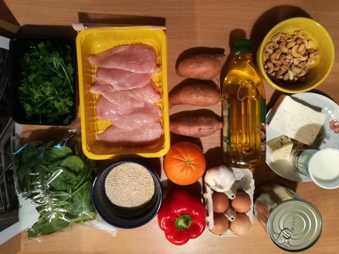 egészséges ebéd hozzávalók