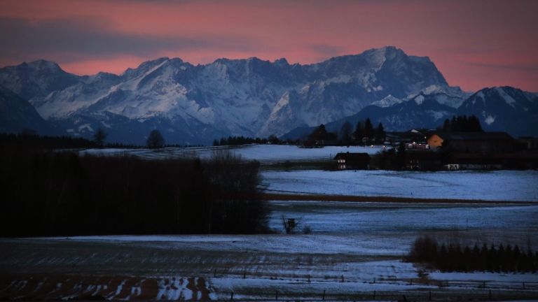 Zugspitze, Németország, hó (fotó: Stephan Jansen/dpa)